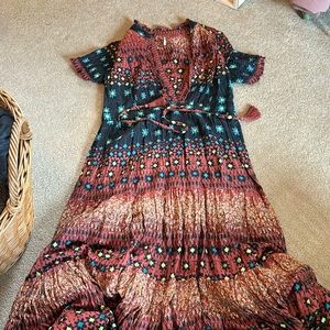 Free People Boho Maxi Dress